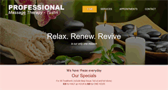 Desktop Screenshot of massagetherapyprofessional.biz
